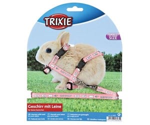 Smådyr - Trixie Harness with leash small rabbits 20–33 cm/8 mm 1.25 m - Assorted - TX6265