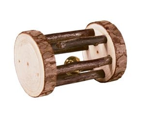 Smådyr - Trixie Playing roll with bell bark wood ø 5 × 7 cm - TX61654