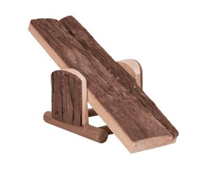 Smådyr - Trixie Seesaw hamsters bark wood 22 × 7 × 8 cm - TX6085