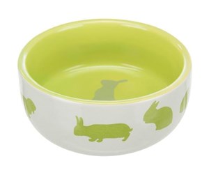 Smådyr - Trixie Bowl rabbit motif ceramic 250 ml/ø 11 cm - Assorted - TX60733