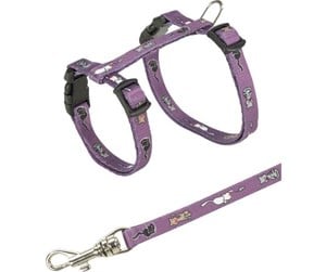 Katt - Trixie Junior Kitten harness with leash cat motif 21–33 cm/8 mm 1.20 m - Assorted - TX4144