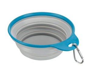 Hund - Trixie Travel bowl silicone solid rim 0.5 l/ø 14 cm - Assorted - TX25017