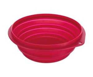 Hund - Trixie Travel bowl silicone 1 l/ø 18 cm - Assorted - TX25012