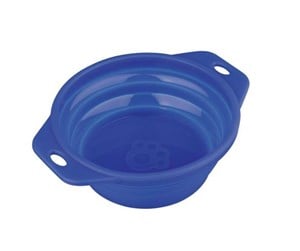 Hund - Trixie Travel bowl silicone 0.5 l/ø 14 cm - Assorted - TX25011