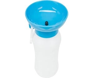 Hund - Trixie Bottle with bowl plastic 0.55 l - Assorted - TX24609