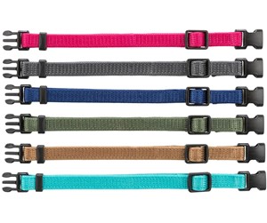 Hund - Trixie Junior Set of puppy collars S–M: 17–25 cm/10 mm 6 pcs. fuchsia graphite indigo forest coral ocean - TX15552