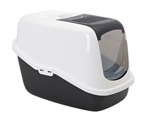 Katt - Savic Nestor Cat Toilet Home Black White 56x39cm - K0227S