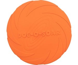 Hund - Trixie Dog Disc Frisbee Natural Rubber Orange 22cm - TX33502