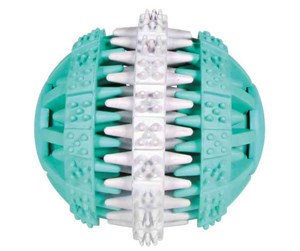 Hund - Trixie Dog Toy Denta Fun Ball Rubber Mint Flavour 6cm - TX32941