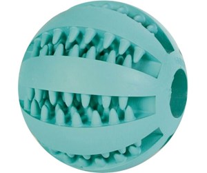 Hund - Trixie Dog Toy Denta Fun Ball Rubber Mint Flavour 7cm - TX3289