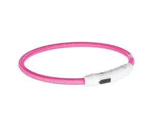 Hund - Trixie Safer Life USB Flash Light Ring - Pink - TX12707