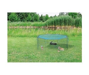 Smådyr - Trixie natura outdoor run with net powder coated ø 150 × 57 cm green - TX62411