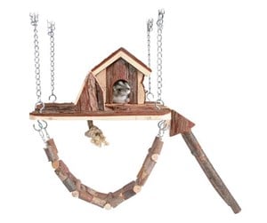 Smådyr - Trixie Janne playground mice bark wood 26 × 22 cm - TX6222