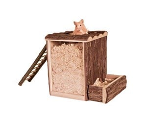 Smådyr - Trixie Burrow tower hamsters bark wood 25 × 24 × 20 cm - TX62002