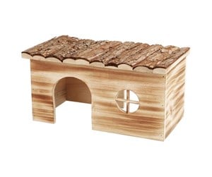 Smådyr - Trixie Grete house 2 exits guinea pigs bark wood/flamed 35 × 18 × 20 cm - TX61974