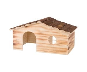 Smådyr - Trixie Ragna house 2 exits rabbits bark wood/flamed 43 × 22 × 25 cm - TX61972