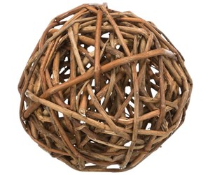 Smådyr - Trixie Wicker ball ø 13 cm - TX61943