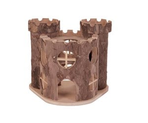 Smådyr - Trixie Matti castle mice bark wood 19 × 14 × 15 cm - TX6168