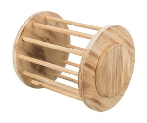 Smådyr - Trixie Hay manger with lid wood/flamed ø 20 × 23 cm - TX61194