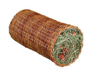 Smådyr - Trixie Wicker tunnel with hay/carrot ø 20 × 38 cm 220 g - TX60777