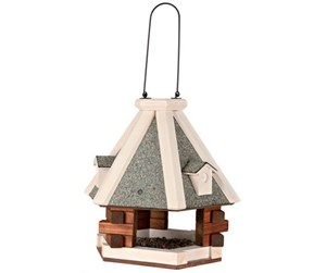 Fugl - Trixie natura bird feeder hanging pine wood ø 36 × 35 cm brown/white - TX5577