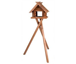 Fugl - Trixie natura bird feeder with stand pine wood 47 × 40 × 36 cm/1.40 m brown - TX5576