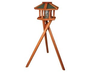 Fugl - Trixie natura bird feeder with stand & silo pine wood ø 50 × 34 cm/1.40 m brown - TX5573