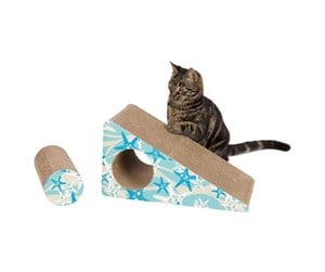 Katt - Trixie Scratching ramp 2 pieces cardboard catnip 44 × 23 × 21 cm turquoise - TX48003