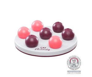 Katt - Trixie Cat Activity Solitaire strategy game ø 20 cm berry/pink/light grey - TX4594