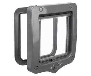 Katt - Trixie 2-Way cat flap, 20 × 22 cm Grey - TX44202