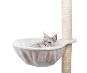 Katt - Trixie Cuddly bag XXL scratching posts extra-strong plush ø 45 cm light grey - TX43911