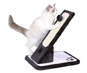 Katt - Trixie Scratching mat plush/sisal rug 42 cm black/cream - TX43115