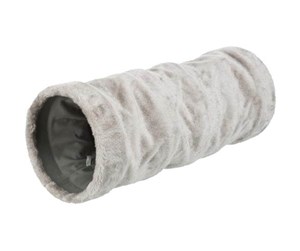 Katt - Trixie Playing tunnel plush ø 22 × 60 cm grey - TX42982