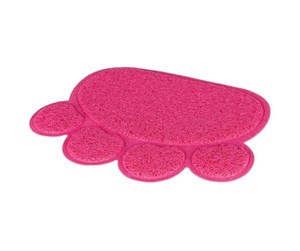 Katt - Trixie Cat litter tray mat paw PVC 40 × 30 cm pink - TX40387