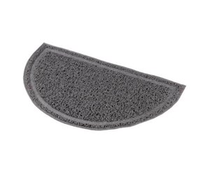 Katt - Trixie Cat litter tray mat semi-circular PVC 41 × 25 cm anthracite - TX40385