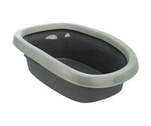 Katt - Trixie Be Eco Carlo cat litter tray with rim 38 × 17 × 58 cm anthracite/grey-green - TX40212