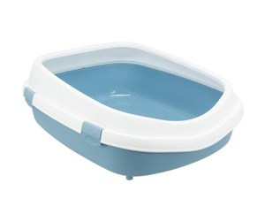 Katt - Trixie Primo XXL cat litter tray with rim 56 × 25 × 71 cm blue/white - TX40175