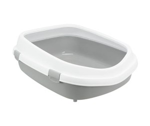 Katt - Trixie Primo XXL cat litter tray with rim 56 × 25 × 71 cm grey/white - TX40174