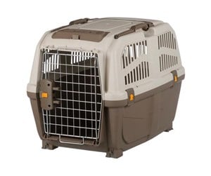 Hund - Trixie Skudo 4 transport box S–M: 48 × 51 × 68 cm taupe/sand - TX39742