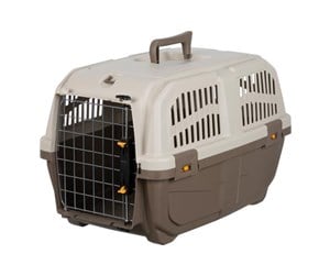 Hund - Trixie Skudo 2 transport box XS–S: 35 × 36 × 55 cm taupe/sand - TX39736