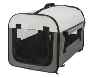 Hund - Trixie Soft Kennel Basic XS: 32 × 32 × 47 cm dark grey/light grey - TX39701