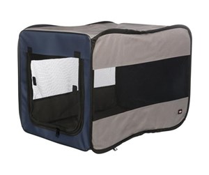 Hund - Trixie Soft Kennel Twister S: 45 × 45 × 64 cm blue/grey - TX39692