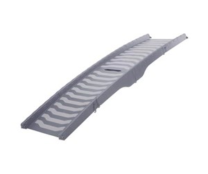 Hund - Trixie Folding ramp 3-way foldable plastic/TPR 39 × 150 cm grey - TX39476