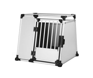 Hund - Trixie Transport box aluminium XL: 94 × 87 × 93 cm light grey/silver - TX39346