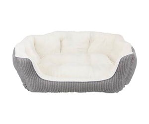 Hund - Trixie Davin bed oval 60 × 45 cm grey/cream - TX38975