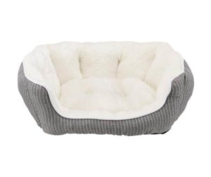 Hund - Trixie Davin bed oval 50 × 40 cm grey/cream - TX38974