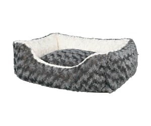 Hund - Trixie Kaline bed square 80 × 65 cm grey/cream - TX38963