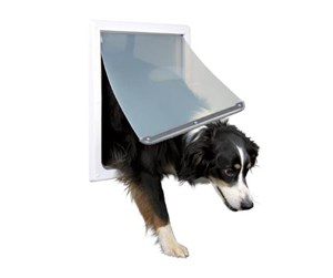 Hund - Trixie 2-Way dog flap with tunnel M–XL: 39 × 45 cm white - TX3879