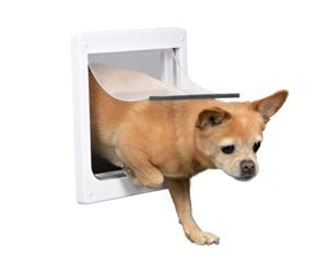 Hund - Trixie 2-Way dog flap with tunnel XS–S: 25 × 29 cm white - TX3877