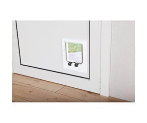 Katt - Trixie 4-Way cat flap electromagnetic 21.1 × 24.4 cm white - TX3869